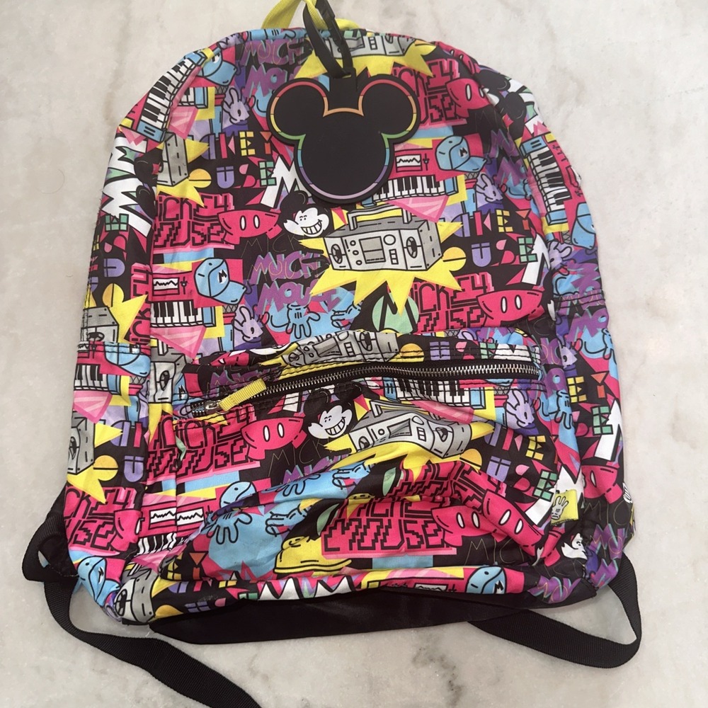 Disney Parks Artist Series Rafael Faria Retro Mickey Mouse Adult Backpack NWT